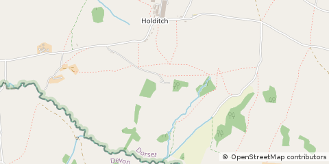 Map of Chard, Somerset