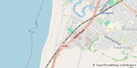 Map of Maryport, Cumbria