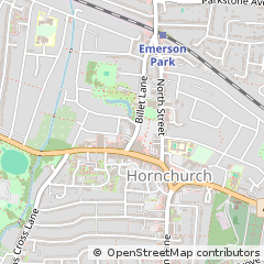 Map of Hornchurch, Essex