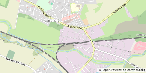 Map of Doncaster