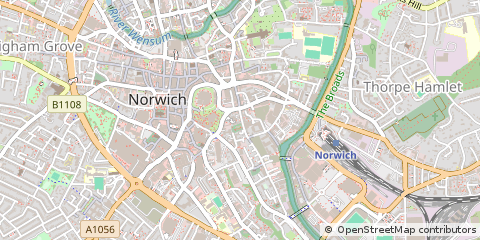 Map of Norwich, Norfolk