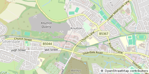 Map of Newcastle, Staffordshire