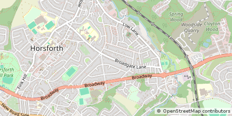 Map of Leeds, West Yorkshirwe