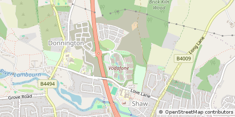Map of Newbury, Berkshire
