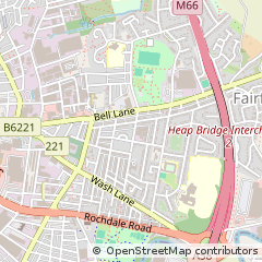 Map of Bury, Lancashire