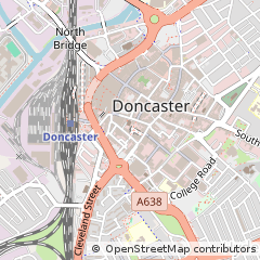 Map of Doncaster, South Yorkshire