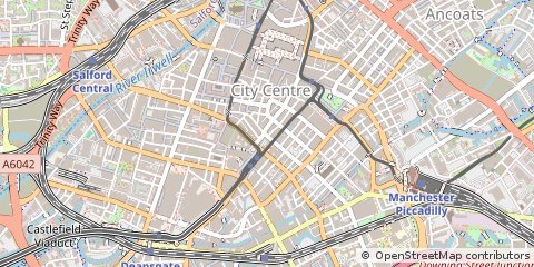 Map of Manchester