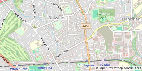 Map of Cardiff