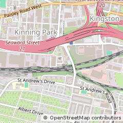 Map of Glasgow, Lanarkshire
