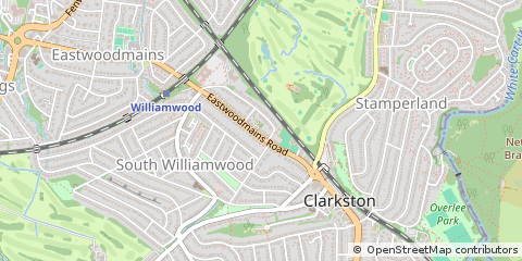 Map of Glasgow, Lanarkshire