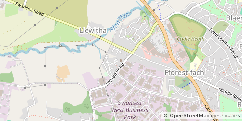 Map of Swansea