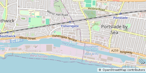 Map of Brighton, East Sussex