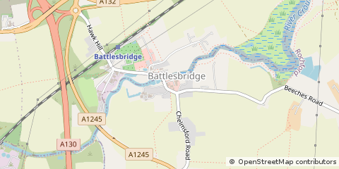 Map of Wickford, Essex