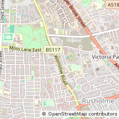 Map of Manchester