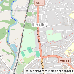 Map of Nelson, Lancashire