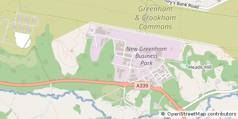 Map of Thatcham, Berkshire