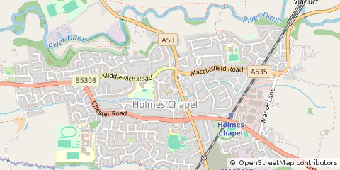 Map of Crewe, Cheshire