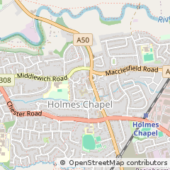 Map of Crewe, Cheshire