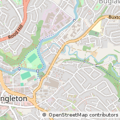 Map of Congleton, Staffordshire