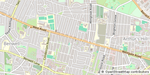 Map of Newcastle Upon Tyne