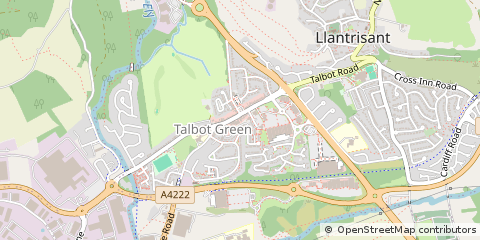Map of Pontyclun, Powys