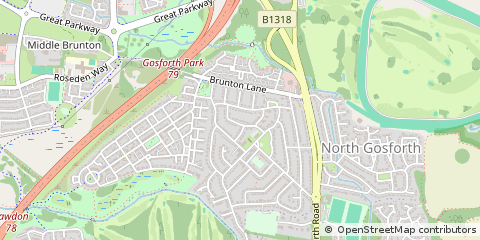Map of Newcastle Upon Tyne