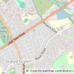Map of Stoke-on-Trent, Staffs