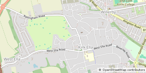 Map of Near Hull, East Yorkshire