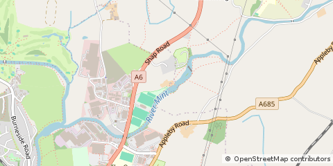 Map of Kendal, Cumbria