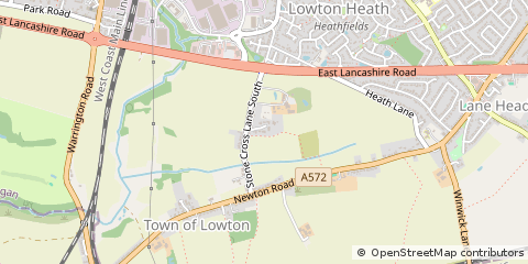 Map of Warrington