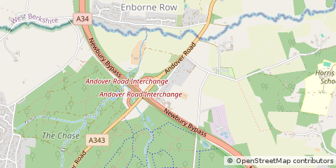 Map of Newbury, Berkshire