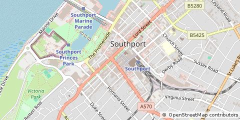 Map of Southport