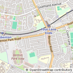 Map of Newcastle Upon Tyne, Tyne & Wear