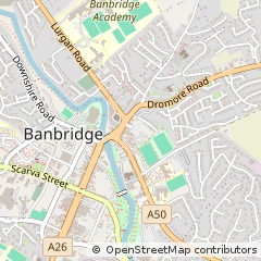 Map of Banbridge, Down