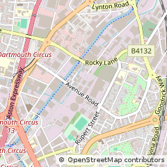 Map of Birmingham, West Midlands