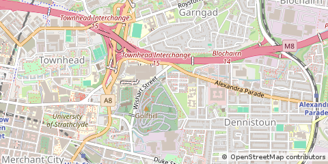 Map of Glasgow, Renfrewshire