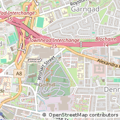 Map of Glasgow, Renfrewshire