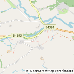 Map of Llanfyllin, Powys