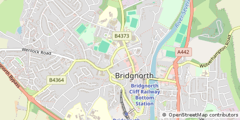 Map of Bridgnorth, Shropshire