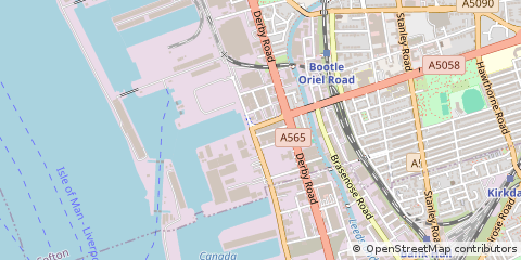 Map of Liverpool, Merseyside