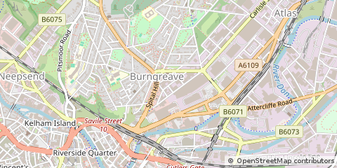 Map of Sheffield
