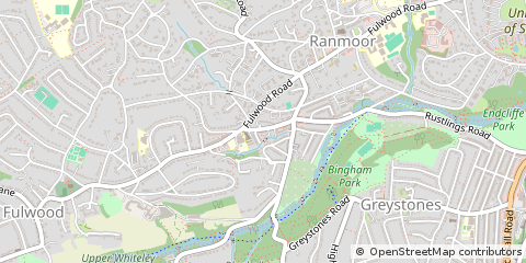 Map of Sheffield