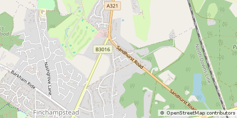 Map of Wokingham, Berkshire