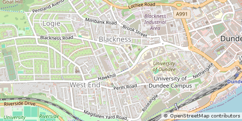 Map of Dundee