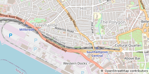 Map of Southampton