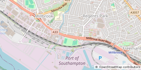 Map of Southampton, Hampshire