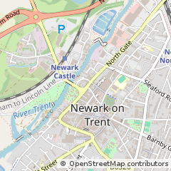 Map of Newark, Nottinghamshire