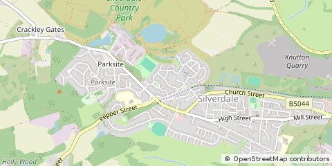Map of Newcastle, Staffordshire
