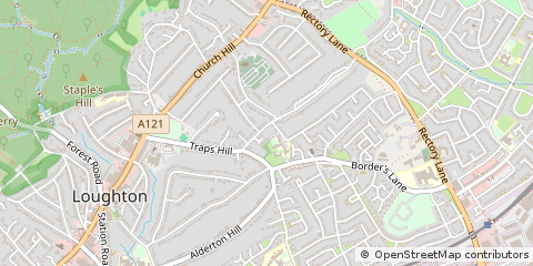 Map of Loughton, Essex
