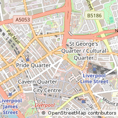 Map of Liverpool, Merseyside